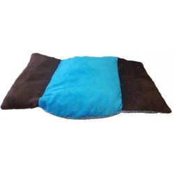 fauteuil pour  grand chien  avec coussin turquoise et marron