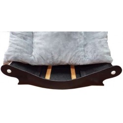 grand fauteuil  gris pour chien coussin en flocons de mousse