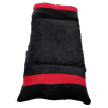 couchage-chien-fauteuil-chat-lit-corbeille-panier-noir-avec-bandes-rouge