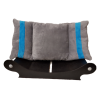 superbe canapé pour chien couchage lavable gris  avec bandes turquoise