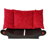 fauteuil avec Couchage rouge  pour chien- chat ou pour chatte avec chatons