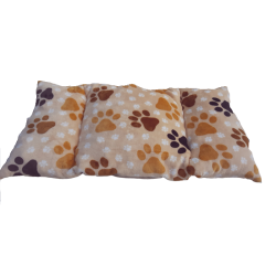 coussin pour le fauteuil pour petits chiens et chats coussin orangé avec des pattes