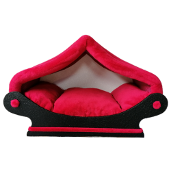 Spécial tranquillité ! voici notre dôme en tissu polaire rouge