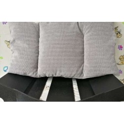 canapé pour chien  tissu lourd gris clair- coussin lavable en machine