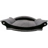 grand fauteuil  gris pour chien coussin en flocons de mousse