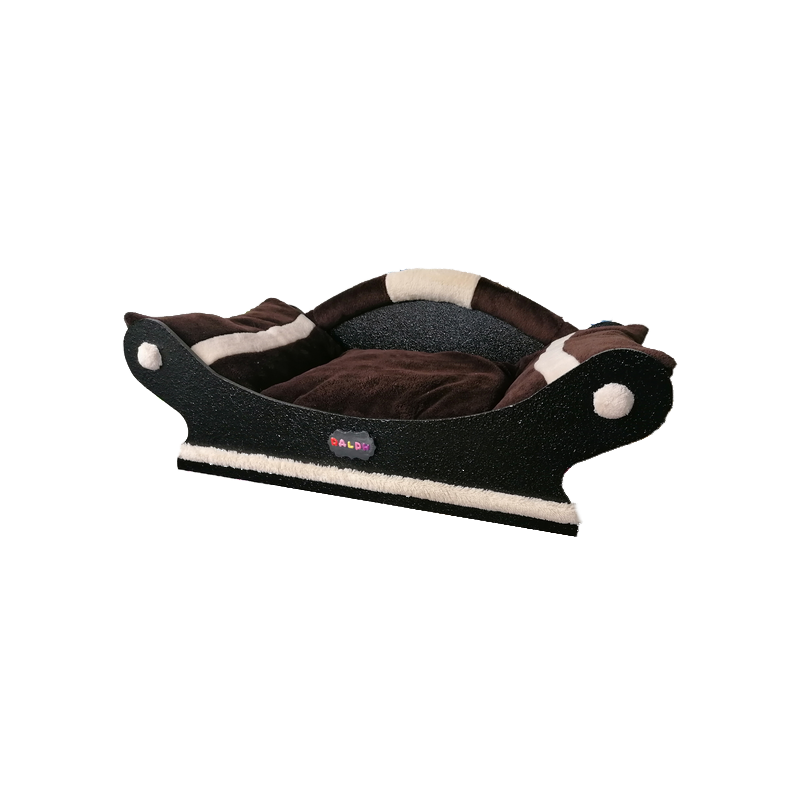 ravissant canapé style panier pour chien coussin marron fonce et écru ravissant canapé style panier pour chien coussin marron fonce et écru