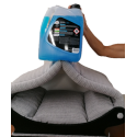 très ravissant dôme bleu doudou pour chat gourmand de repos