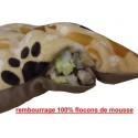 coussin Pour Chien En Peluche Moelleux, avec impression de pattes