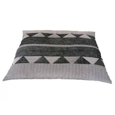 coussin xl  déhoussable pour chien couchage gris clair -gris foncé