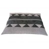 coussin xl  déhoussable pour chien couchage gris clair -gris foncé