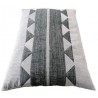 coussin xl  déhoussable pour chien couchage gris clair -gris foncé