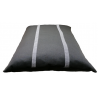 grands matelas lavable entièrement en machine  pour grands chiens  couchage gris /noir avec des rayures grises