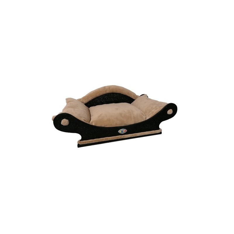 canape fauteuil au style d'un canapé marron clair pour chat ou petit chien