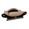 canape fauteuil au style d'un canapé marron clair pour chat ou petit chien