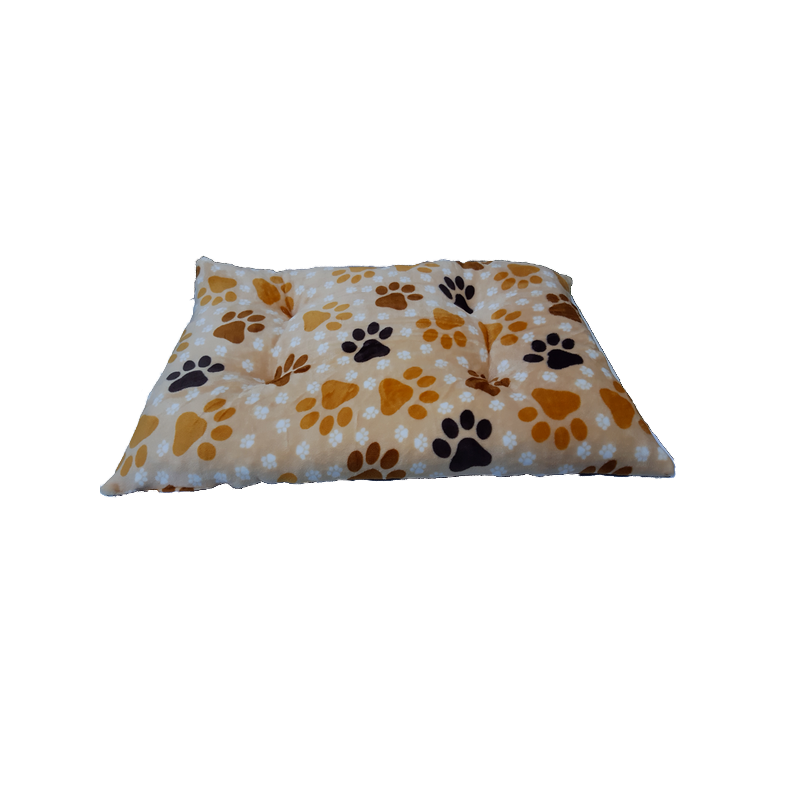 coussin Pour Chien  En Peluche Moelleux, avec impression de pattes
