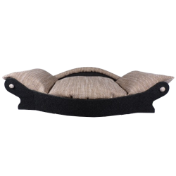 fauteuil marron très sobre pour chien