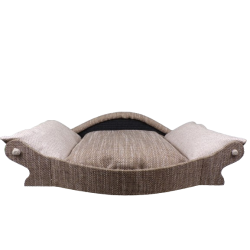 corbeille haut de gamme pour chien avec face avant convexe