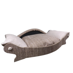 corbeille haut de gamme pour chien avec face avant convexe