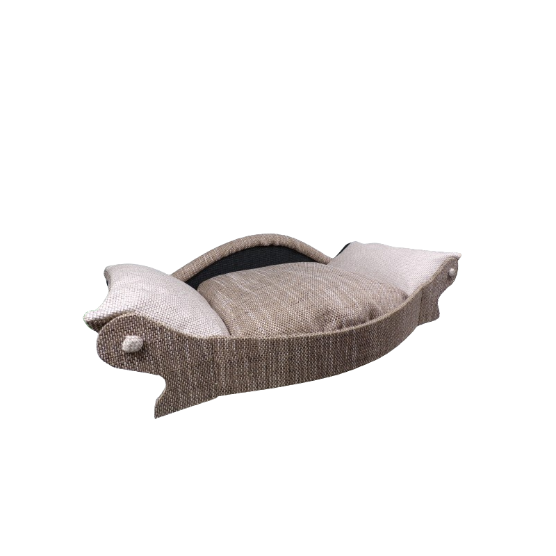 corbeille haut de gamme pour chien avec face avant convexe