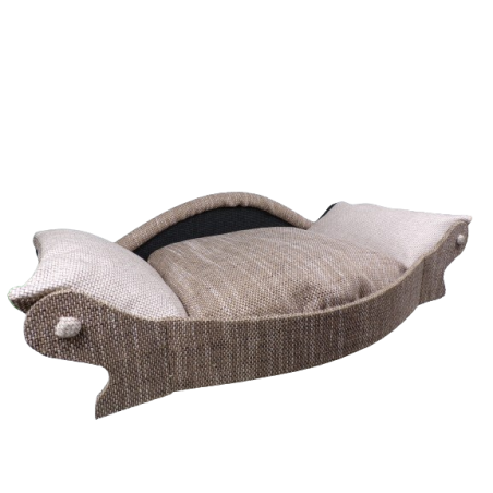 corbeille haut de gamme pour chien avec face avant convexe