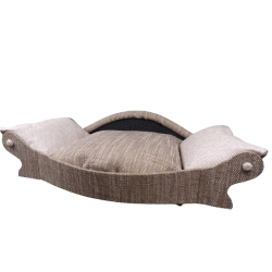 corbeille haut de gamme pour chien avec face avant convexe