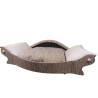corbeille haut de gamme pour chien avec face avant convexe