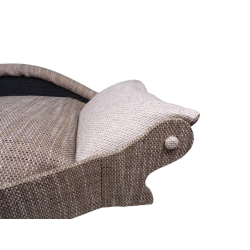 canape premium haut de gamme pour chien avec face avant convexe