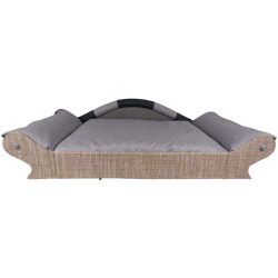 canape marron clair pour chien saint-bernard , dogue allemand , leonberg,etc...