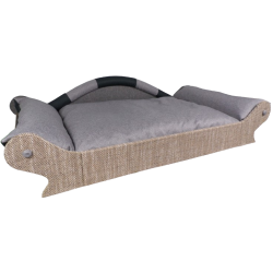 canape marron clair pour chien saint-bernard , dogue allemand , leonberg,etc...