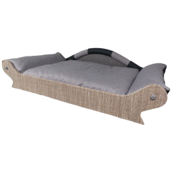 canape marron clair pour chien saint-bernard , dogue allemand , leonberg,etc...
