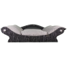 fauteuil qui ressemble a une corbeille grise pour chien et chat