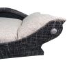 détail du fauteuil -canape pour petits chiens et chats avec coussin beige très clair