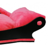 fauteuil ou corbeille rose tissu doudou pour chiens et gros chats