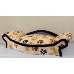 magnifique  fauteuil-canape pour chien avec un coussin déhoussable en tissu pilou très  doux