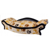 magnifique  fauteuil-canape pour chien avec un coussin déhoussable en tissu pilou très  doux