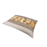 coussin confortable déhoussable-chien-impression-pattes-os-résistant aux griffures