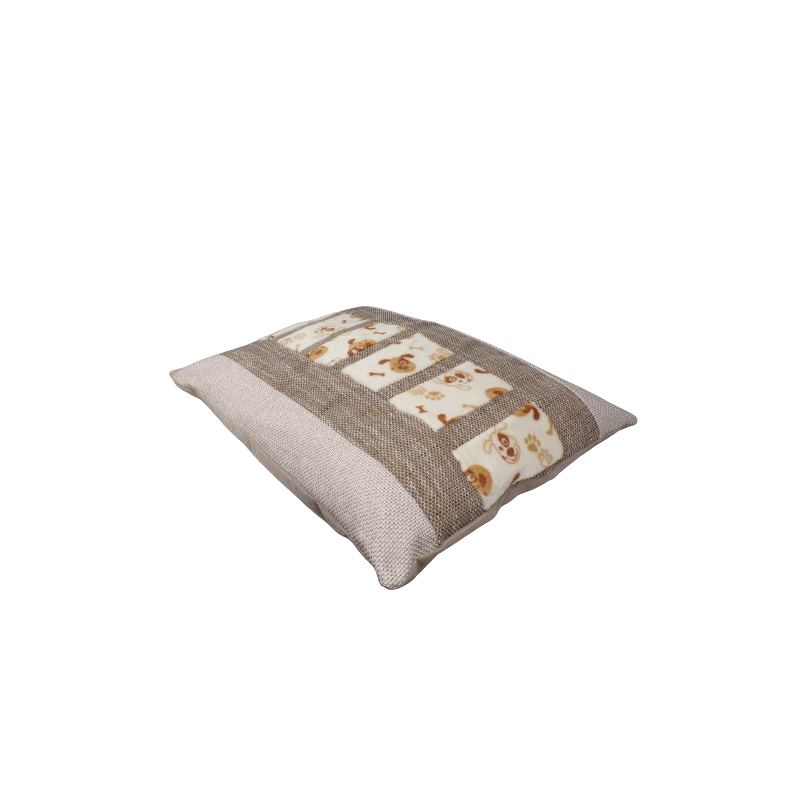 coussin-déhoussable-chien-douillet-beige-marron-clair