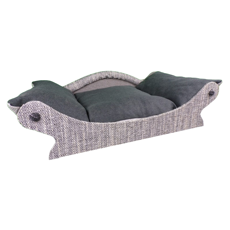 canape pour chien et chat avec une armature en tissu