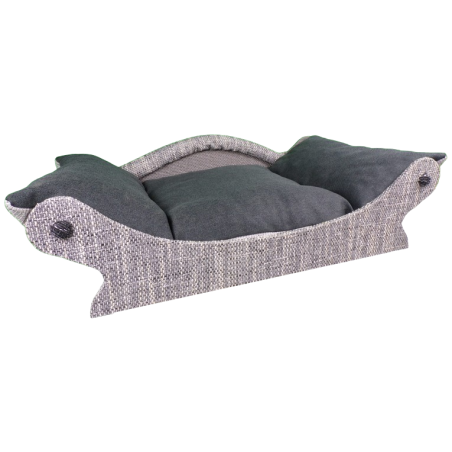 canape pour chien et chat avec une armature en tissu