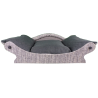 fauteuil pour chat avec un coussin noir amovible