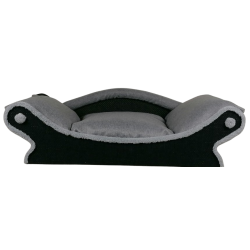 fauteuil et  canapé pour chien et chat en tissu d'ameublement lourd avec un couchage amovible