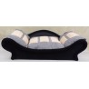 Canapé ou sofa  pour chiens et chats en tissu doux beige clair et gris