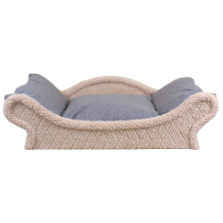 Canapé ecru pour chat, lit pour chat design, couchage gris chat luxe,