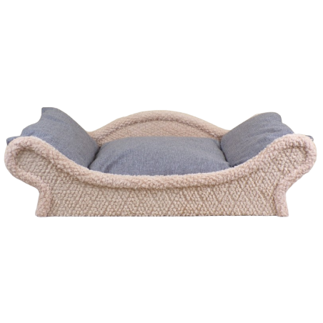 Canapé ecru pour chat, lit pour chat design, couchage gris chat luxe,