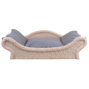 Canapé ecru pour chat, lit pour chat design, couchage gris chat luxe,