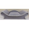 Sofa gris pour chat confortable, coussin amovible douillet en flocons de mousse