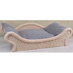 Canapé élégant pour chat avec coussin épais en tissu d'ameublement épais. Confort optimal
