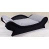 Choisissez une banquette noire et grise pour chien et chat qui conjugue design et bien-être.