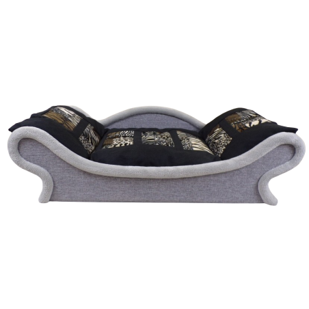 canapé gris au design raffiné, votre compagnon profite d’un véritable coin cocooning pensé pour son bien-être.