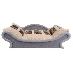 Canapés-lits gris pour Animaux en Tissu Polaire – Coussin Effet Fourrure Animalière Ultra Confortable